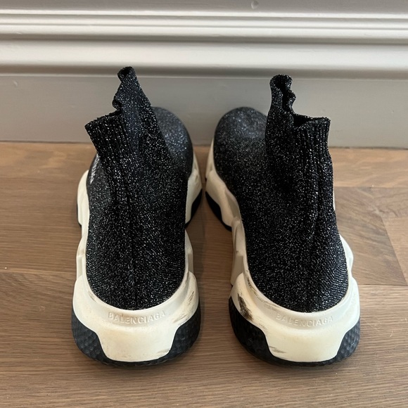 Balenciaga Speed Sock Sneaker 38 8.5 9 Beautiful Rare Sparkly version - Picture 3 of 8